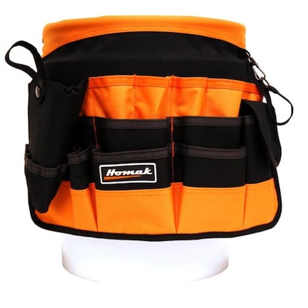 Homak 10 Inch Bucket Bag with 38 Pockets HO297206